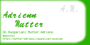 adrienn mutter business card